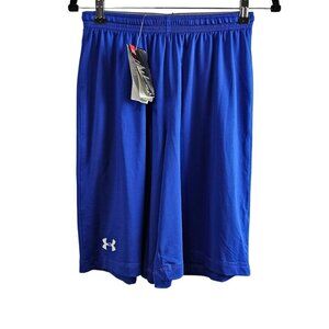 Under Armour New Men's Heat Gear Relaxed Pull On Blue Athletic Shorts